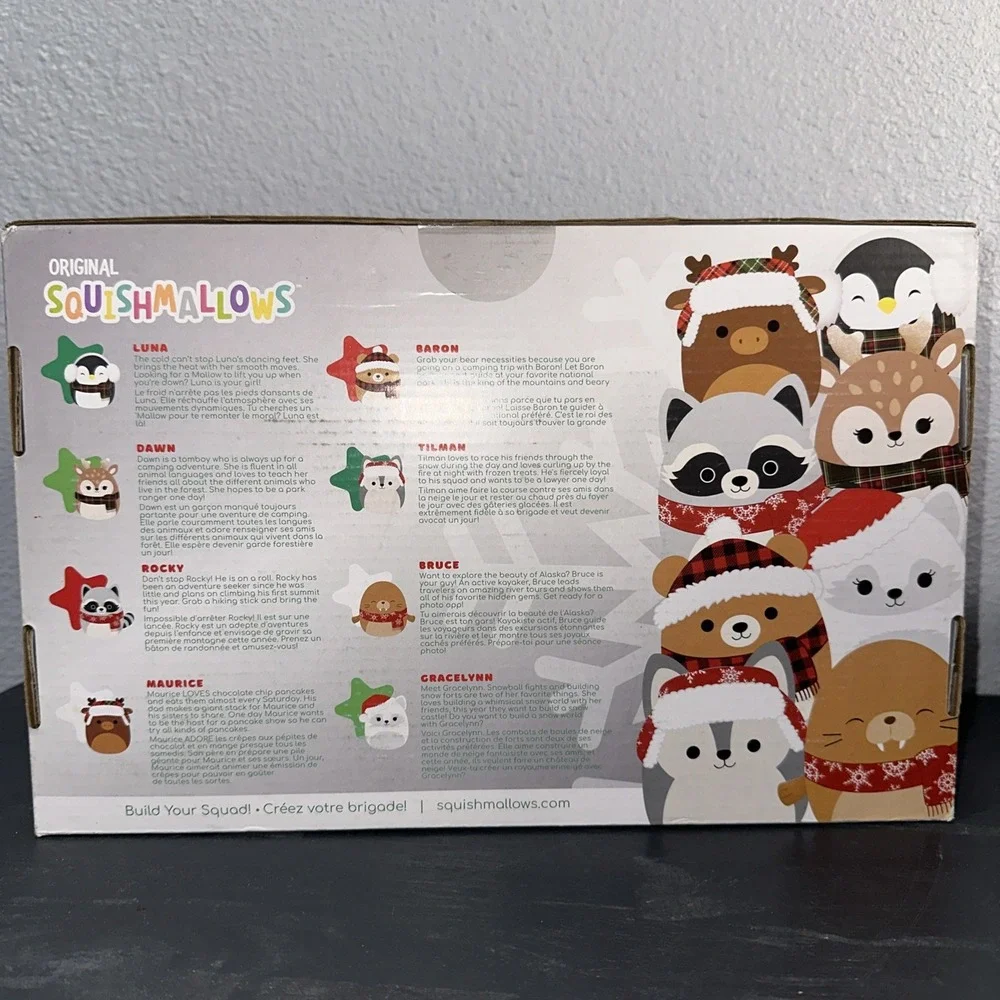 Squishmallows 2021 Winter Animals Dawn Tilman Bruce Baron 16 Ornament‎ Set NIB